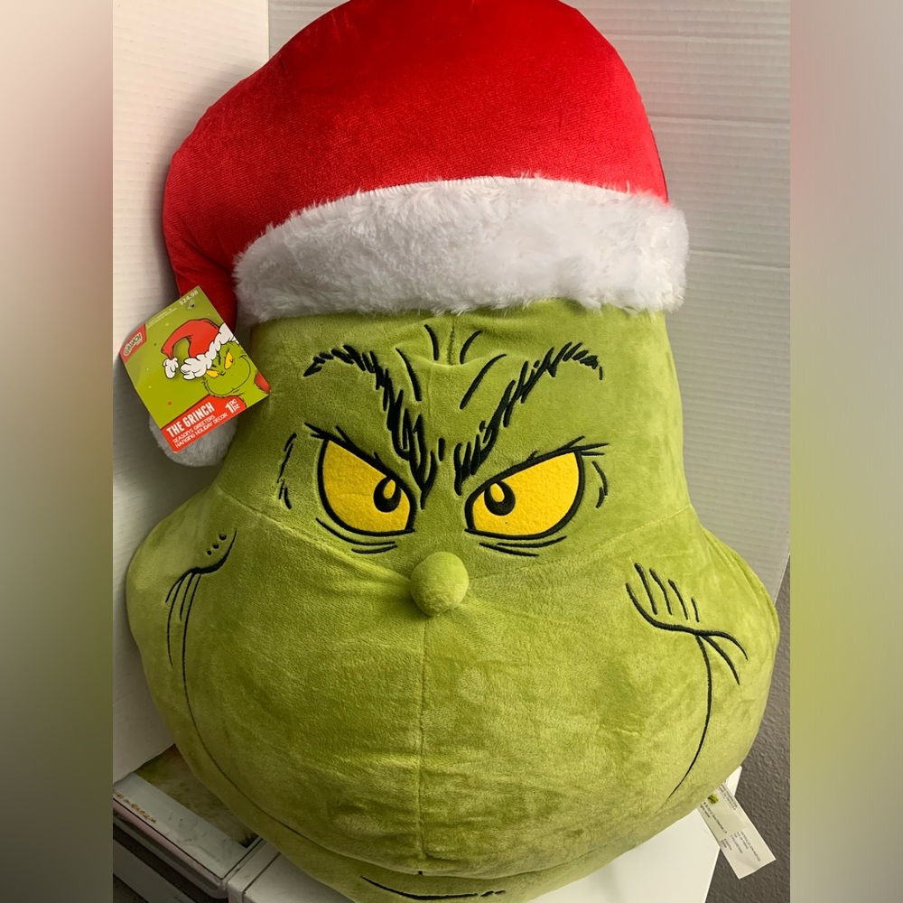 30" Christmas Giant Decoration Plush Greeters Hanging the Grinch Dr. Seuss,  new